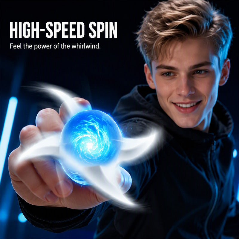 🌀 Leuchtendes Shuriken-Prop – LED-Spirale, rotierend ✅