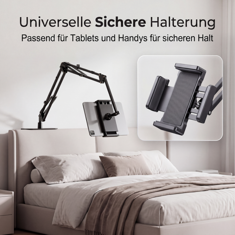Magnetischer Tablet-Ständer für das Bett mit versteckter Matratzenhalterung