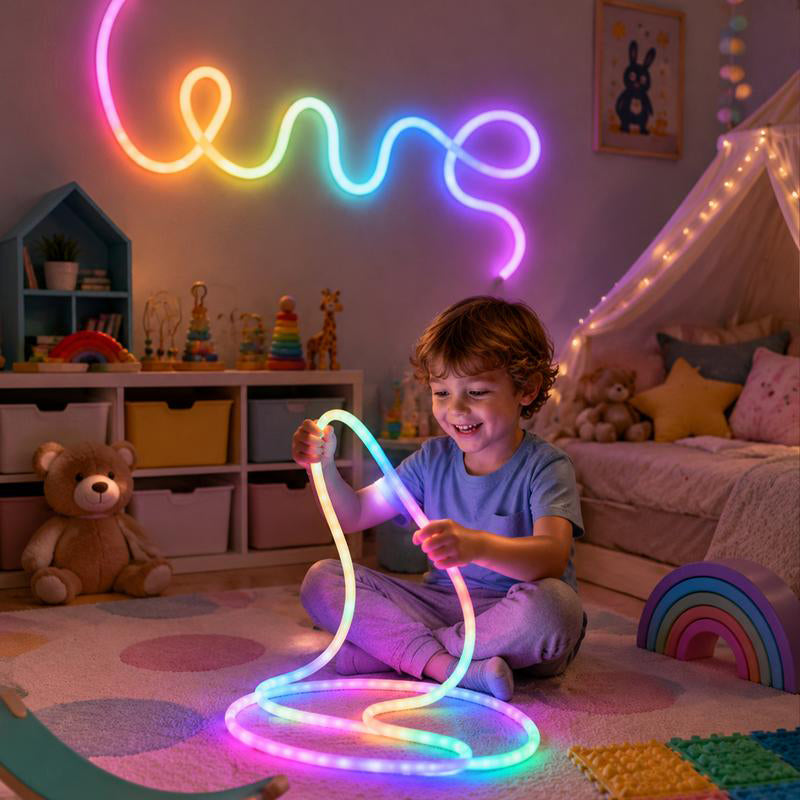 Drachenschuppen-gewebtes LED-Neon-Seilleuchte