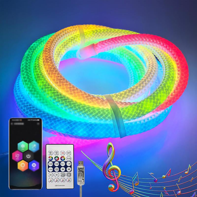 Drachenschuppen-gewebtes LED-Neon-Seilleuchte