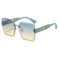 Randlose eckige Sonnenbrille für Damen
