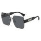 Randlose eckige Sonnenbrille für Damen