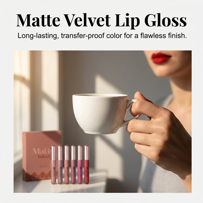 💄 50% RABATT! 💋 Flüssig-Lippenstift Set – Samtiges Matte-Finish, wasserfest & cremig – Von Nude bis kräftigem Rot – Für jeden Look ✨