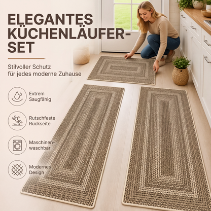 🏡🔥50% RABATT!☁️ Eleganter gewebter Läuferteppich, strapazierfähig & weich🌿