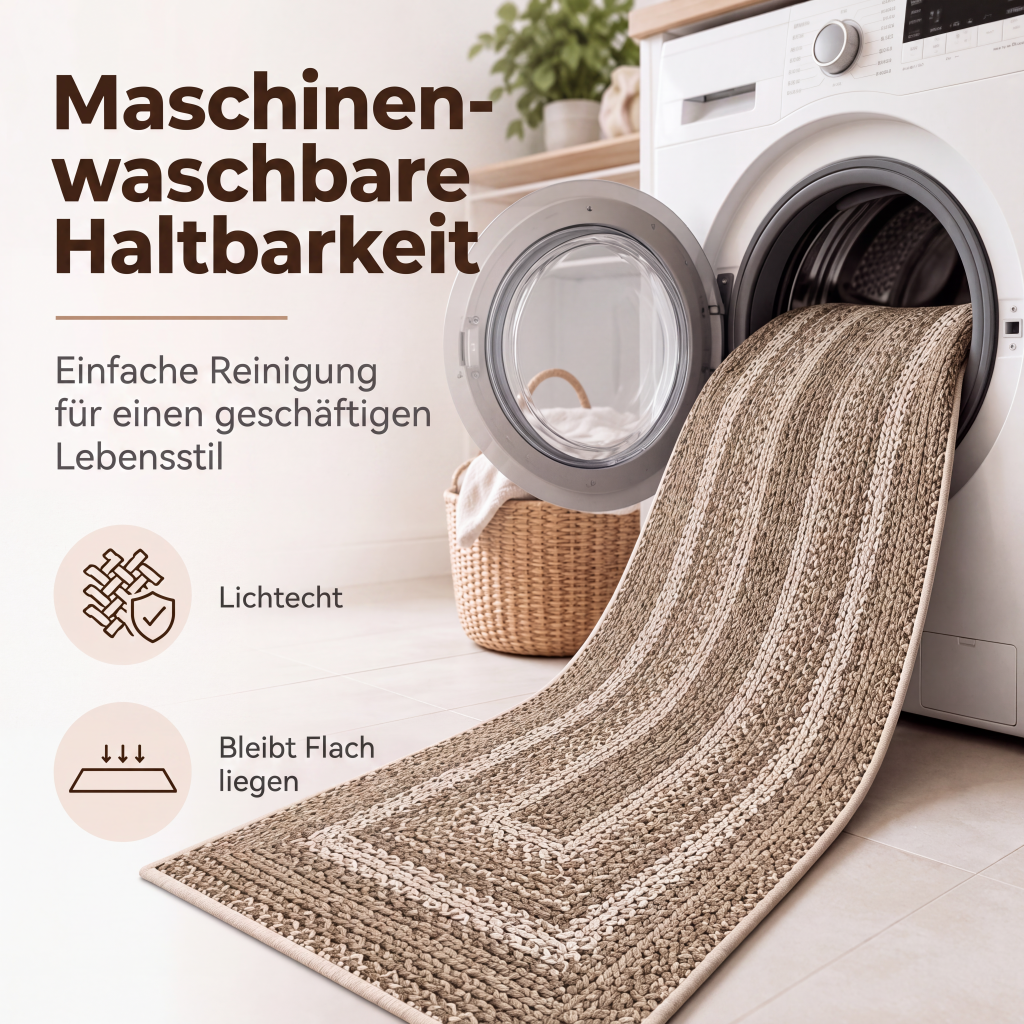 🏡🔥50% RABATT!☁️ Eleganter gewebter Läuferteppich, strapazierfähig & weich🌿