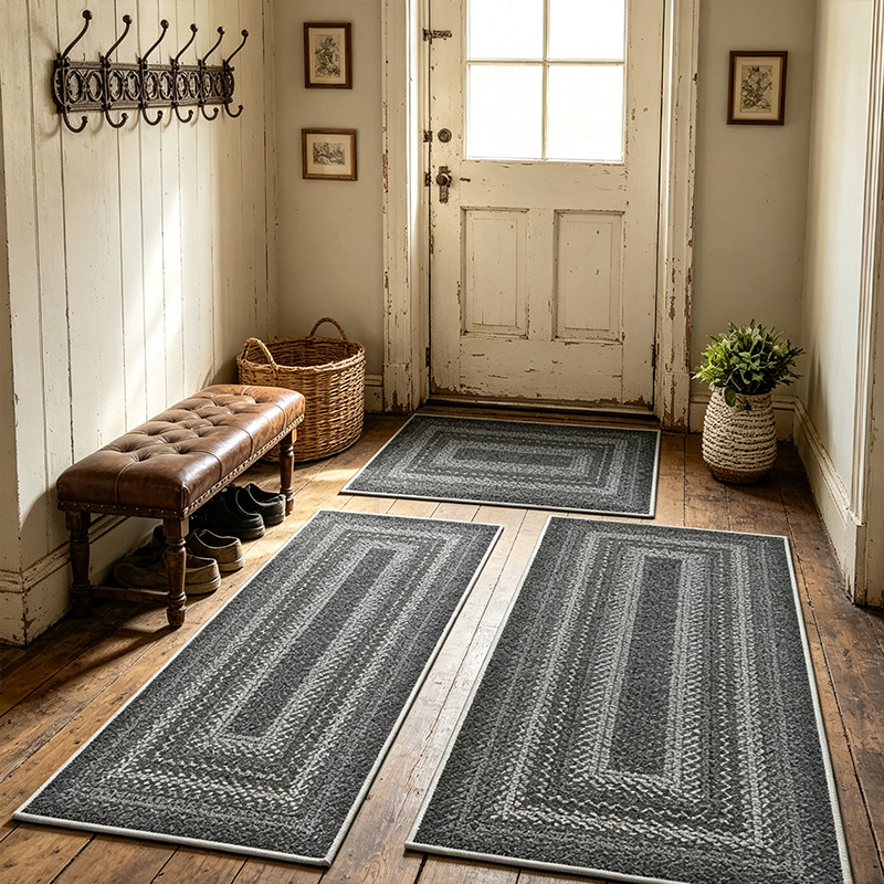 🏡🔥50% RABATT!☁️ Eleganter gewebter Läuferteppich, strapazierfähig & weich🌿