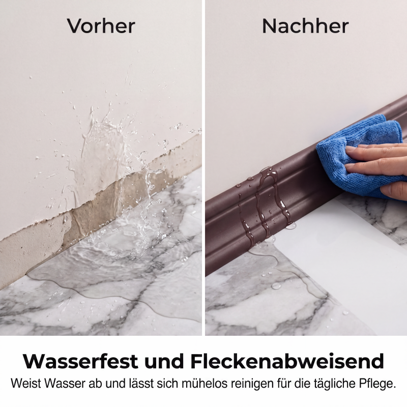 Flexibles Formleistenband für Wandkanten