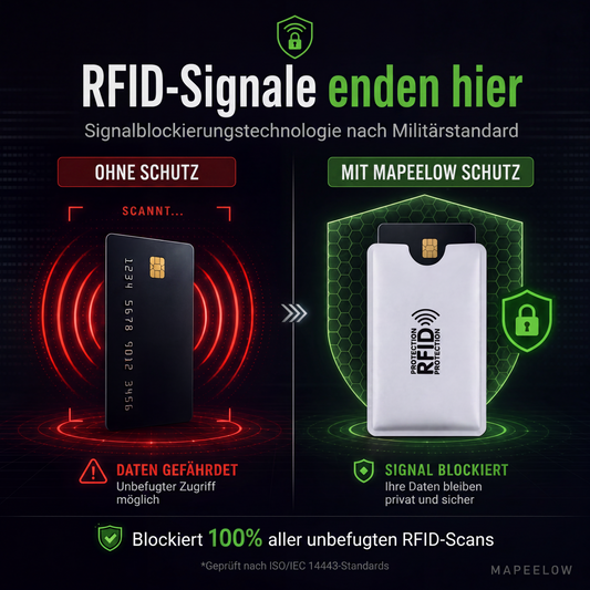 🥳2026 HEISSER VERKAUF🥳💞ÜBER 50.000 MAL VERKAUFT!🛡️💳 50 % RABATT! RFID‑blockierender Kreditkartenhalter – Schützt Ihre Karten vor digitalen Taschendieben. Schlank, langlebig & reisefreundlich – sichern Sie Ihre Identität! 🔒✨