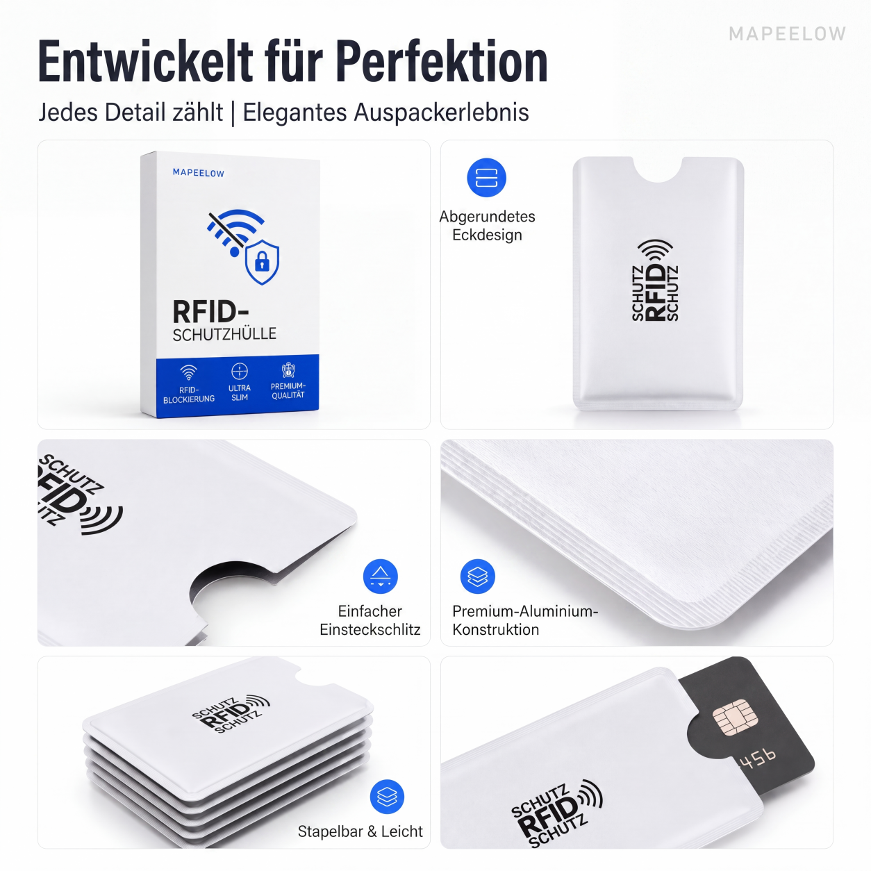🥳2026 HEISSER VERKAUF🥳💞ÜBER 50.000 MAL VERKAUFT!🛡️💳 50 % RABATT! RFID‑blockierender Kreditkartenhalter – Schützt Ihre Karten vor digitalen Taschendieben. Schlank, langlebig & reisefreundlich – sichern Sie Ihre Identität! 🔒✨