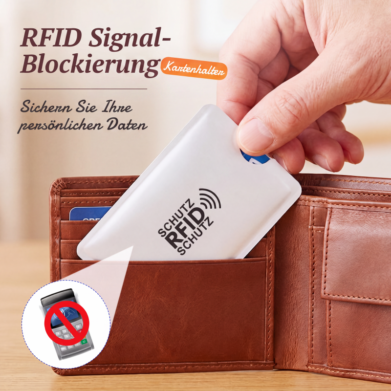 🥳2026 HEISSER VERKAUF🥳💞ÜBER 50.000 MAL VERKAUFT!🛡️💳 50 % RABATT! RFID‑blockierender Kreditkartenhalter – Schützt Ihre Karten vor digitalen Taschendieben. Schlank, langlebig & reisefreundlich – sichern Sie Ihre Identität! 🔒✨