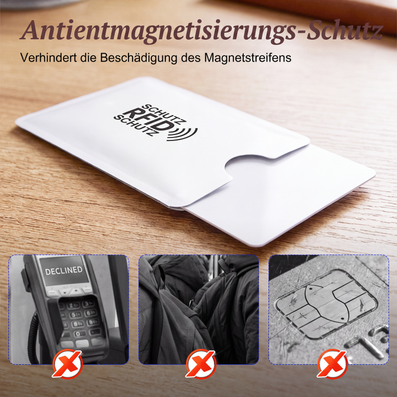 🥳2026 HEISSER VERKAUF🥳💞ÜBER 50.000 MAL VERKAUFT!🛡️💳 50 % RABATT! RFID‑blockierender Kreditkartenhalter – Schützt Ihre Karten vor digitalen Taschendieben. Schlank, langlebig & reisefreundlich – sichern Sie Ihre Identität! 🔒✨