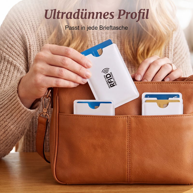 🥳2026 HEISSER VERKAUF🥳💞ÜBER 50.000 MAL VERKAUFT!🛡️💳 50 % RABATT! RFID‑blockierender Kreditkartenhalter – Schützt Ihre Karten vor digitalen Taschendieben. Schlank, langlebig & reisefreundlich – sichern Sie Ihre Identität! 🔒✨
