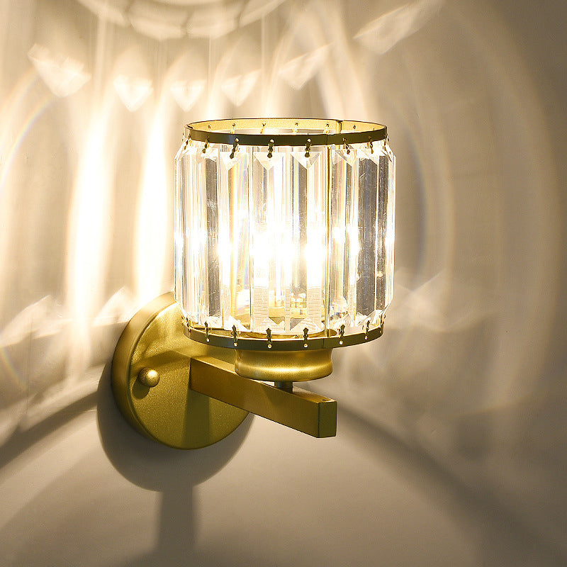 💎 50% RABATT!🏠 Kristall-Wandleuchte für gemütliches Ambiente, edler Glanz für Schlafzimmer und Wohnräume✨