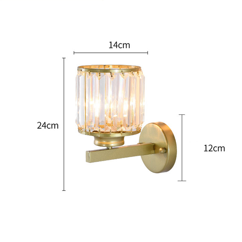 💎 50% RABATT!🏠 Kristall-Wandleuchte für gemütliches Ambiente, edler Glanz für Schlafzimmer und Wohnräume✨