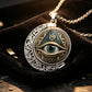 👁️ -50% ! ✨ Anhänger-Halskette Allsehendes Auge Vintage – Zinklegierung – Gold/Silber – Mysteriöses Retro-Design für Alltag und Abend 🖤