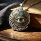 👁️ -50% ! ✨ Anhänger-Halskette Allsehendes Auge Vintage – Zinklegierung – Gold/Silber – Mysteriöses Retro-Design für Alltag und Abend 🖤