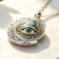 👁️ -50% ! ✨ Anhänger-Halskette Allsehendes Auge Vintage – Zinklegierung – Gold/Silber – Mysteriöses Retro-Design für Alltag und Abend 🖤