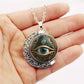 👁️ -50% ! ✨ Anhänger-Halskette Allsehendes Auge Vintage – Zinklegierung – Gold/Silber – Mysteriöses Retro-Design für Alltag und Abend 🖤