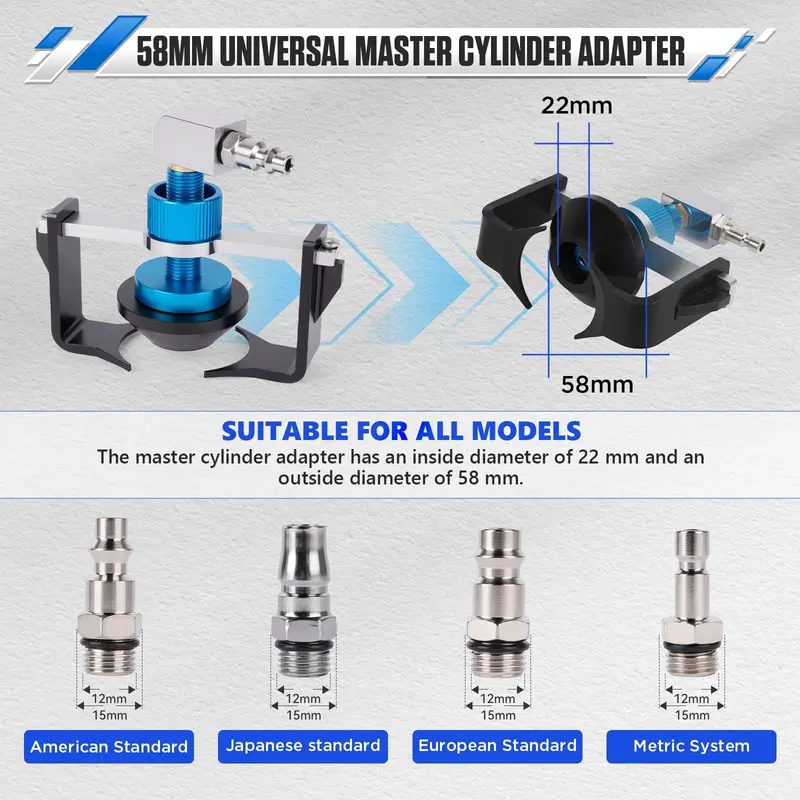 🔧 55% RABATT! 🚗 Universeller Bremszylinder-Adapter – Robuste Bauweise, präzise Passform & einfache Montage – Ideal für Bremsenentlüftung & Wartung an verschiedenen Fahrzeugen 🛠️