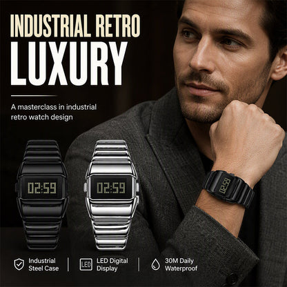 ⌚ 55% RABATT! 💼 Luxus-Digitaluhr für Herren – Poliertes Metallgehäuse, klares Display & eleganter Stil – Perfekt für Alltag, Büro & besondere Anlässe ✨