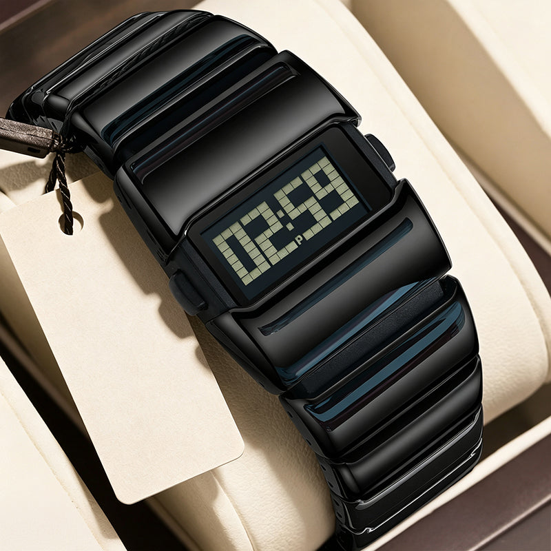 ⌚ 55% RABATT! 💼 Luxus-Digitaluhr für Herren – Poliertes Metallgehäuse, klares Display & eleganter Stil – Perfekt für Alltag, Büro & besondere Anlässe ✨