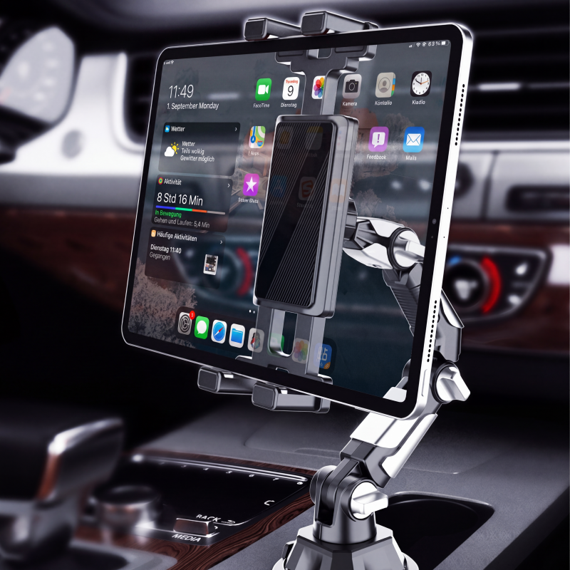 🚗 Faltbare Tablet-Halterung für Getränkehalter – flexibel, stabil & platzsparend – für sicheres Navigieren und entspannte Unterhaltung auf jeder Fahrt