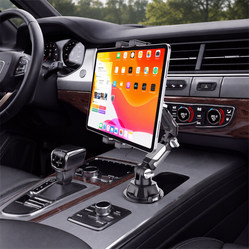 🚗 Faltbare Tablet-Halterung für Getränkehalter – flexibel, stabil & platzsparend – für sicheres Navigieren und entspannte Unterhaltung auf jeder Fahrt