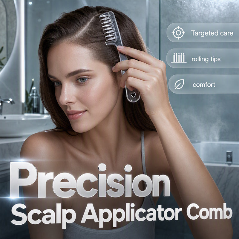 🧴✨ Kopfhaut-Applikatorkamm – 50% RABATT! Präzisionskamm mit Rollkugeln, gleichmäßige Verteilung – für gezielte Haarpflege. 💆