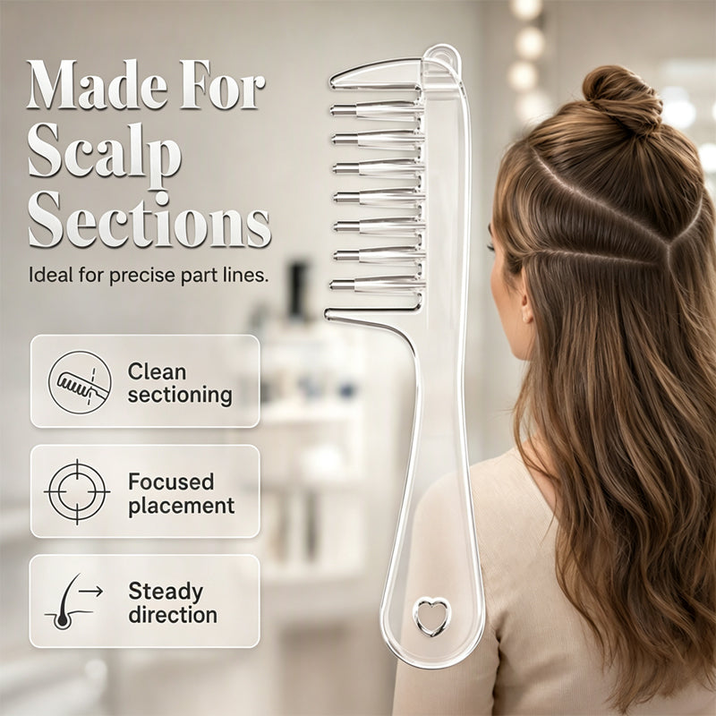 🧴✨ Kopfhaut-Applikatorkamm – 50% RABATT! Präzisionskamm mit Rollkugeln, gleichmäßige Verteilung – für gezielte Haarpflege. 💆