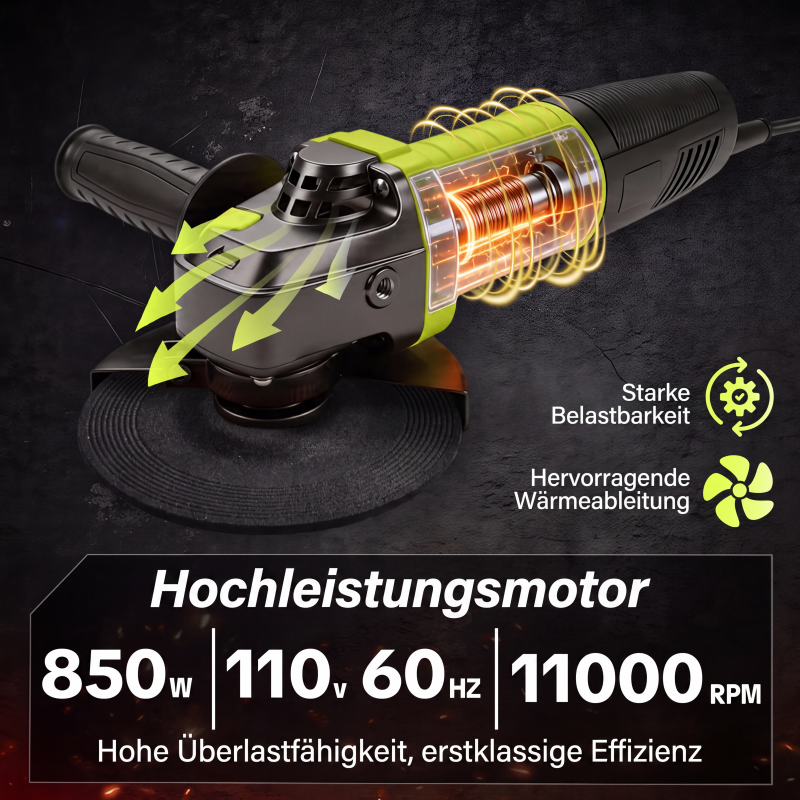 📢📢50 % RABATT !! ⏰SEESE 12,7 cm (5 Zoll) Winkelschleifer mit 8 Ampere