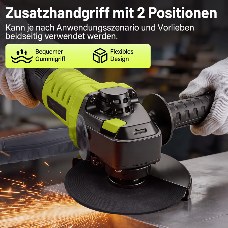 📢📢50 % RABATT !! ⏰SEESE 12,7 cm (5 Zoll) Winkelschleifer mit 8 Ampere