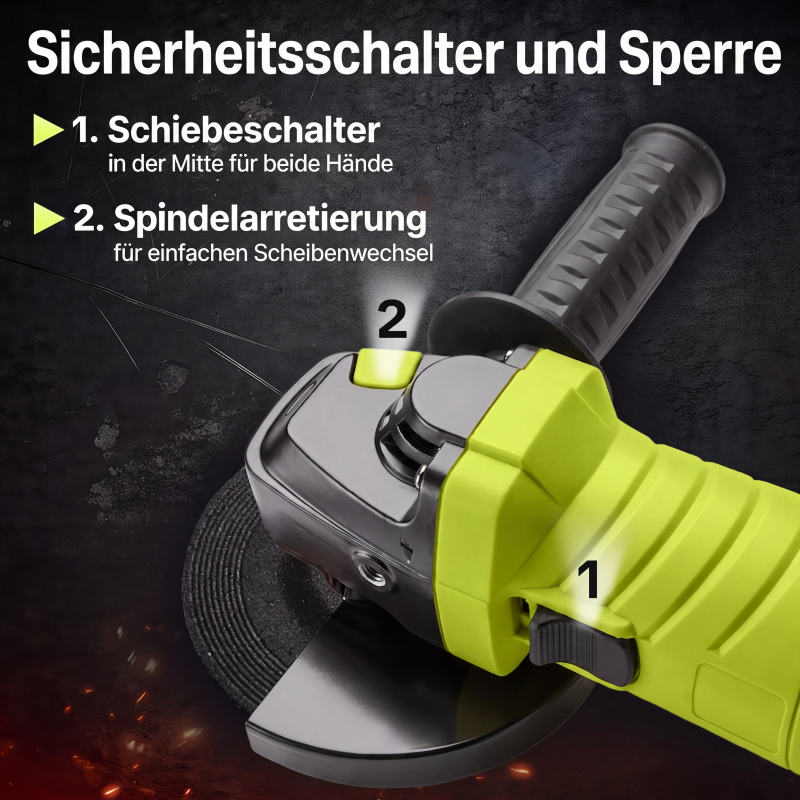 📢📢50 % RABATT !! ⏰SEESE 12,7 cm (5 Zoll) Winkelschleifer mit 8 Ampere