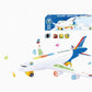 ✈️ JETZT 55% RABATT! 🎵 Elektrisches Modellflugzeug – Bump-and-Go, LED-Lichter & realistische Sounds – Für Kleinkinder ab 3+ 🛩️