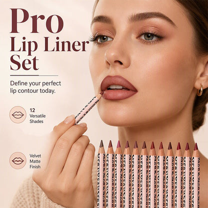 💄 50% RABATT! ✨ 12-Farben Mattes Lipliner-Set, präzise Lippenkonturen, wischfest, ganztägig langanhaltend❤️