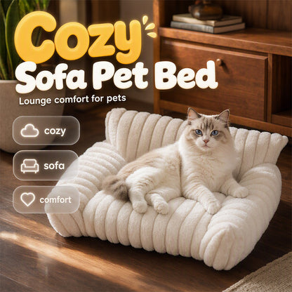 ⏳Zeitlich begrenztes Sonderangebot⏰Gemütliches Sofa-Haustierbett, weiche Polsterung, rutschfester Boden, perfekt für Katzen und Hunde🛋️✨