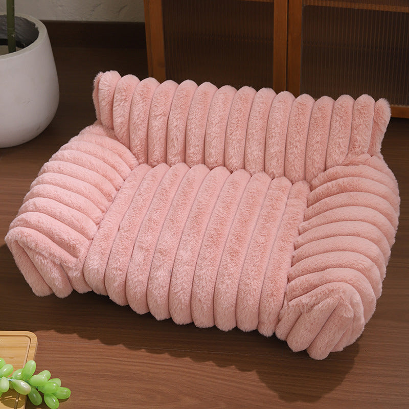 ⏳Zeitlich begrenztes Sonderangebot⏰Gemütliches Sofa-Haustierbett, weiche Polsterung, rutschfester Boden, perfekt für Katzen und Hunde🛋️✨