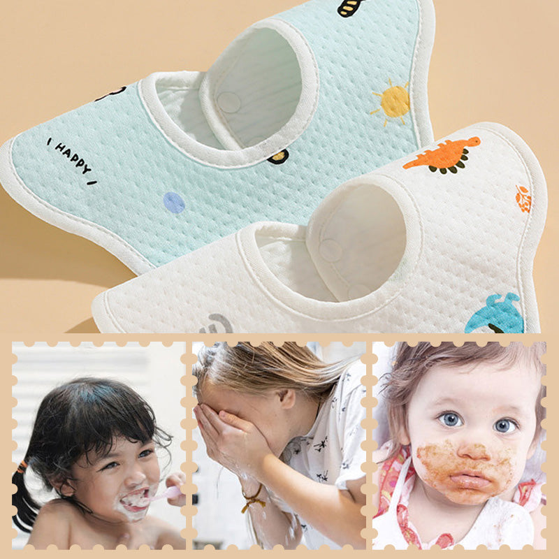 [Best Gift For Baby] Newborn Baby Cotton Drooling Towel Bib