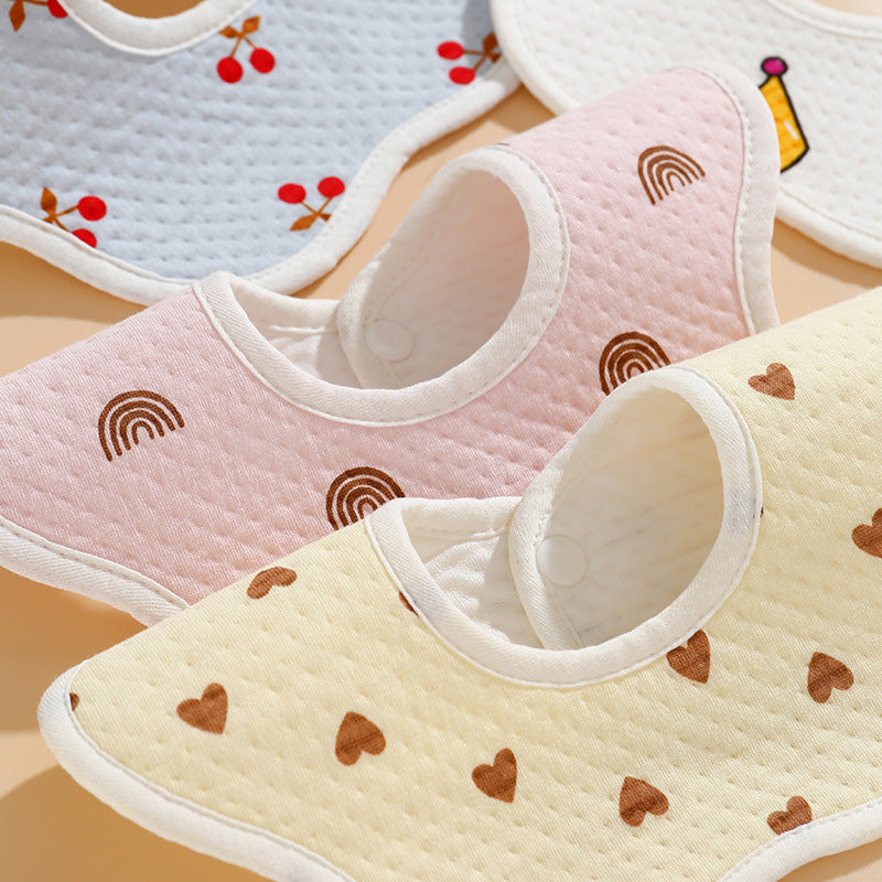 [Best Gift For Baby] Newborn Baby Cotton Drooling Towel Bib