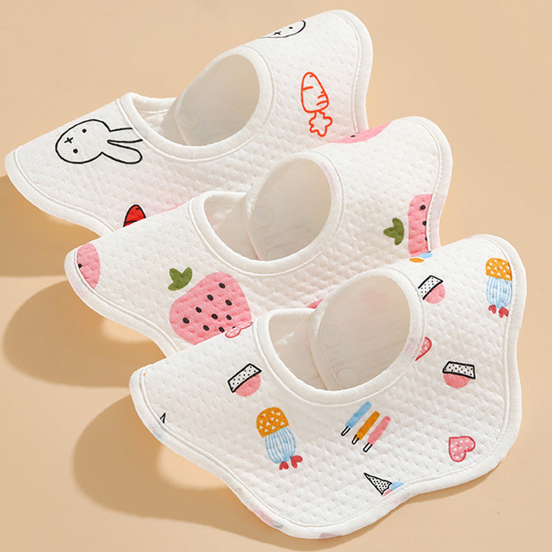 [Best Gift For Baby] Newborn Baby Cotton Drooling Towel Bib