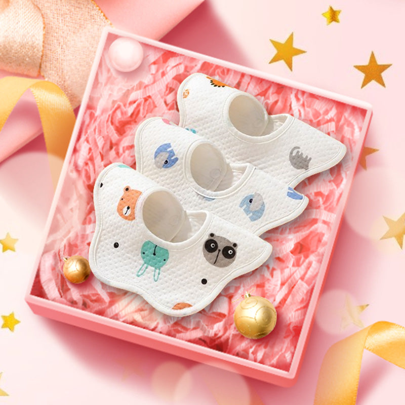 [Best Gift For Baby] Newborn Baby Cotton Drooling Towel Bib