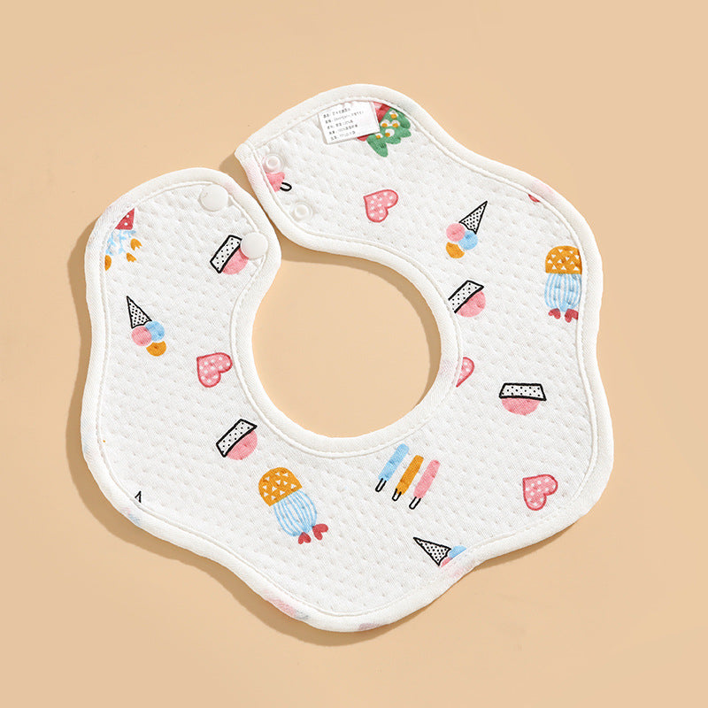 [Best Gift For Baby] Newborn Baby Cotton Drooling Towel Bib