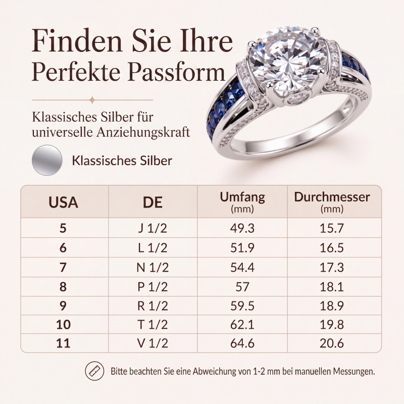 Eleganter Cocktailring aus Zirkonia