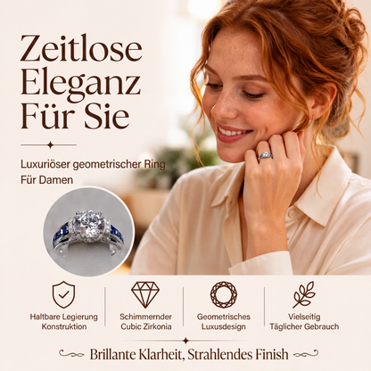 ✨ JETZT 50 % RABATT! !✨Eleganter Cocktailring aus Zirkonia