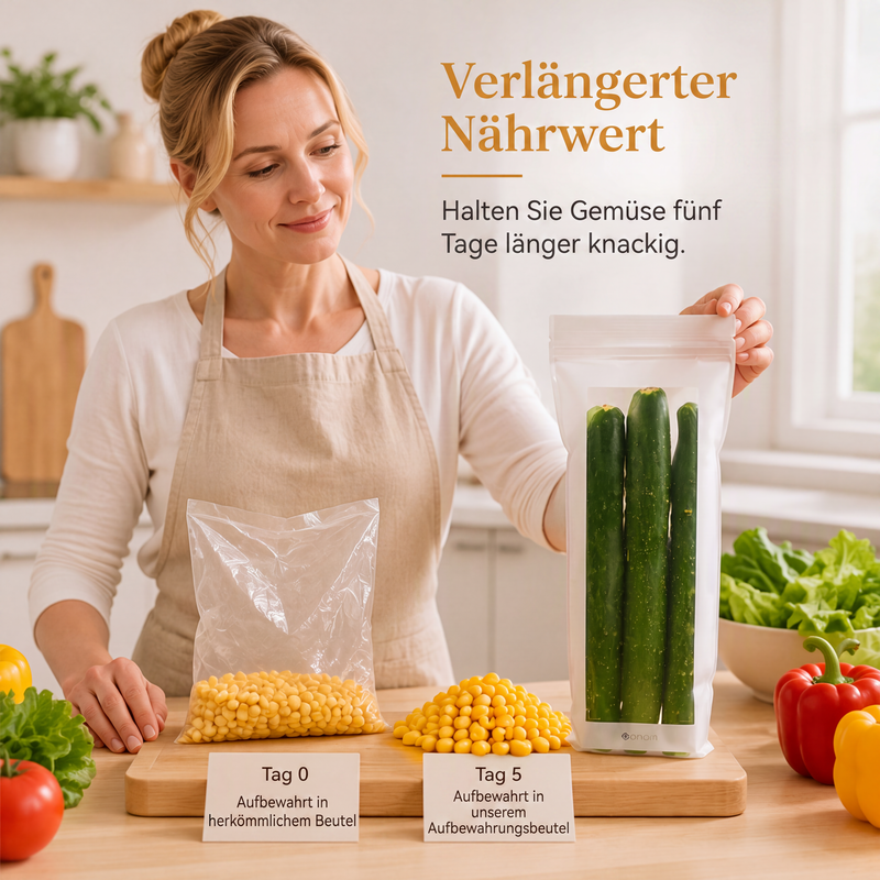 🍱 50% RABATT! 💎 Transparente Lebensmittelbeutel – Verstärkt & Doppelverschluss ✨