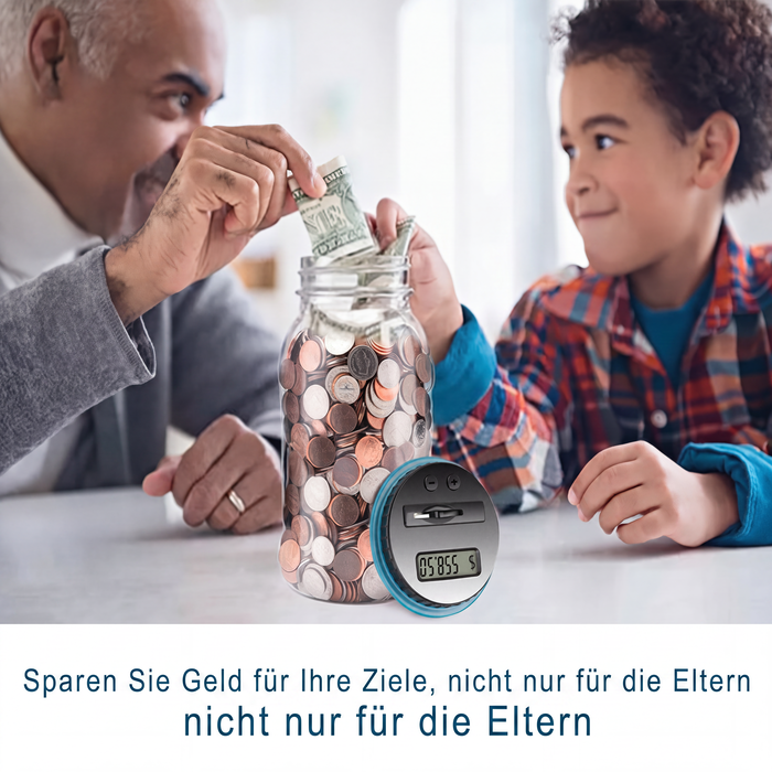 💰✨50 % RABATT! 🏦 Digitale Spardose mit automatischer Münzzählung – Verfolgt Ersparnisse, legt Sparziele fest und macht das Sparen für Kinder und Erwachsene zum Spaß. Über 9.584 clevere Sparer vertrauen bereits darauf!✨