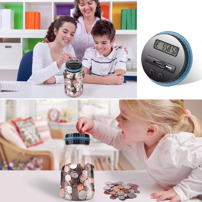 💰✨50 % RABATT! 🏦 Digitale Spardose mit automatischer Münzzählung – Verfolgt Ersparnisse, legt Sparziele fest und macht das Sparen für Kinder und Erwachsene zum Spaß. Über 9.584 clevere Sparer vertrauen bereits darauf!✨