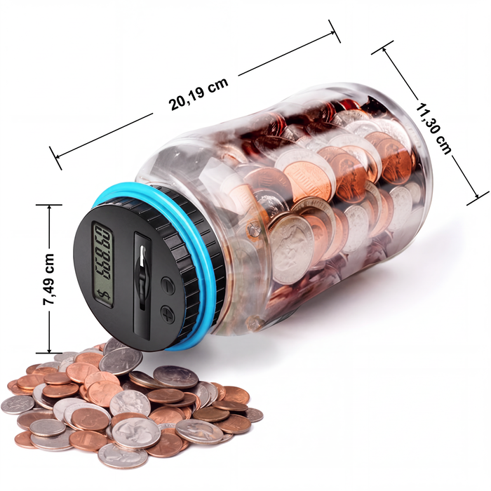 💰✨50 % RABATT! 🏦 Digitale Spardose mit automatischer Münzzählung – Verfolgt Ersparnisse, legt Sparziele fest und macht das Sparen für Kinder und Erwachsene zum Spaß. Über 9.584 clevere Sparer vertrauen bereits darauf!✨