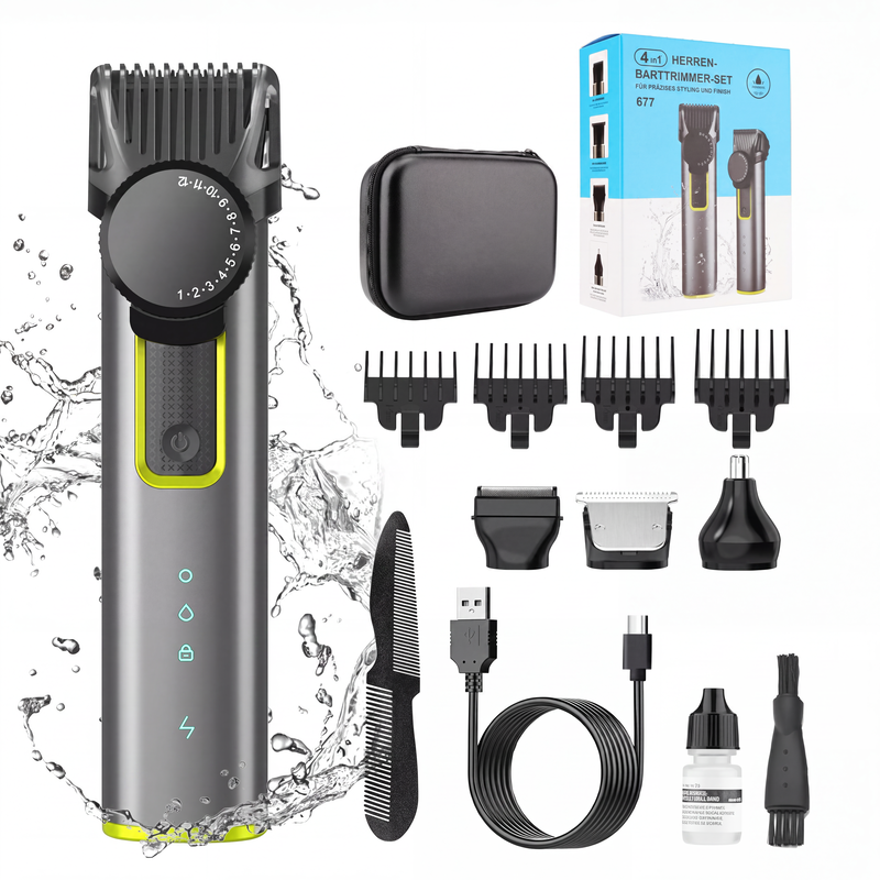 4-in-1 Elektrisches Haarschneider-Set