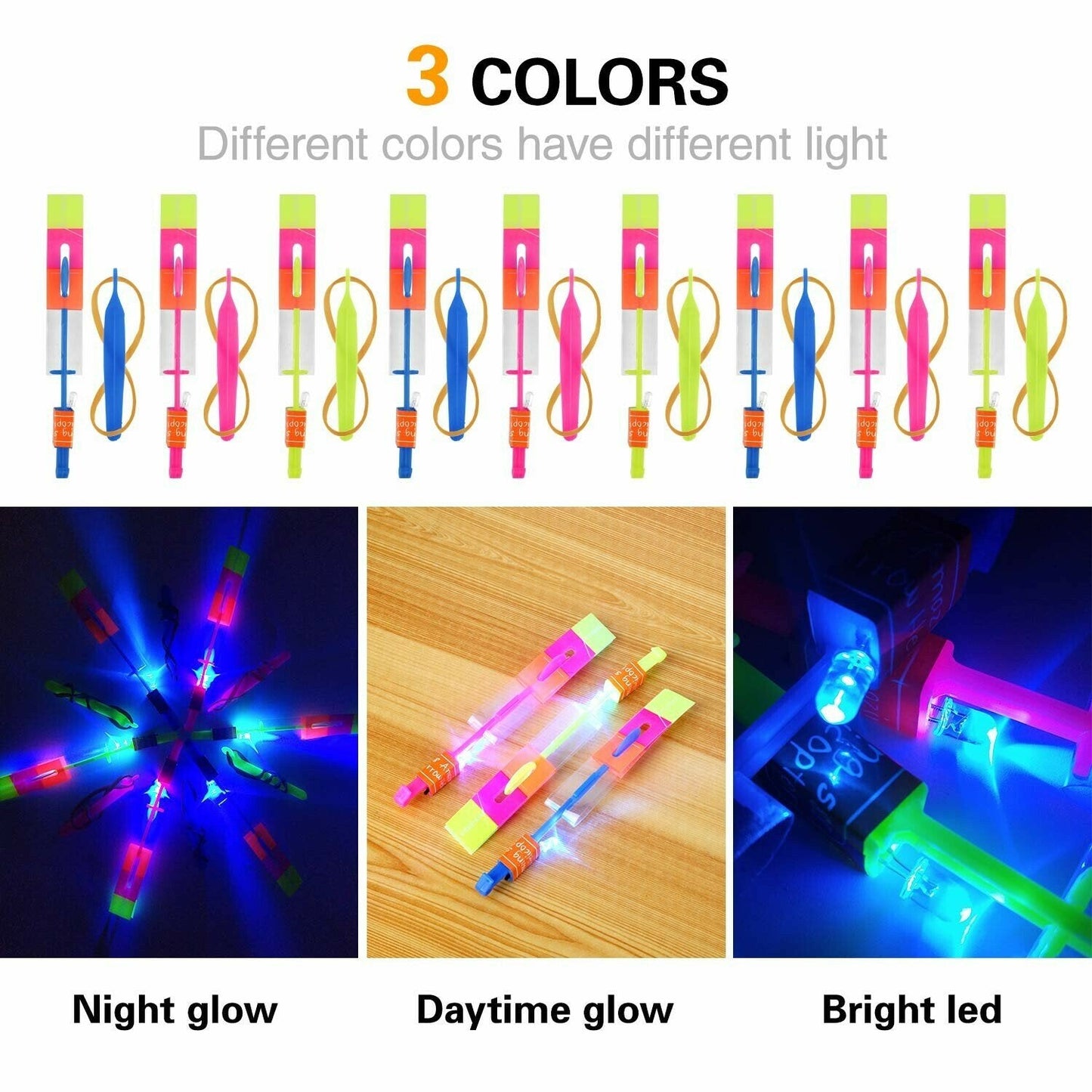 🚁 50% RABATT! 🎯 LED Hubschrauber-Schießer – Leuchtend, fliegend & spaßig ✨