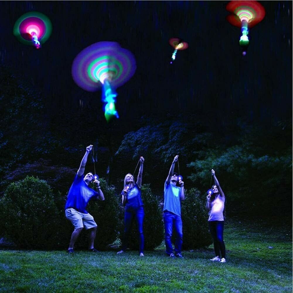🚁 50% RABATT! 🎯 LED Hubschrauber-Schießer – Leuchtend, fliegend & spaßig ✨